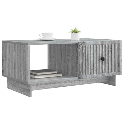Coffee Table Grey Sonoma 90 x 50 x 40 cm Engineered Wood