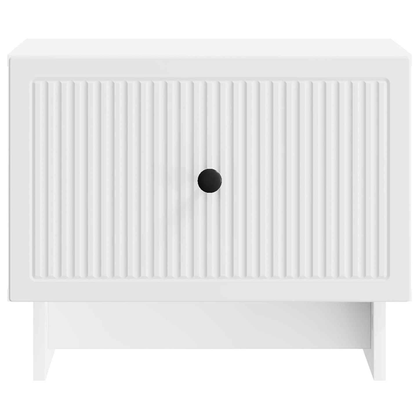 Coffee Table with Drawer White 49 x 50 x 40 cm Engineered Wood
