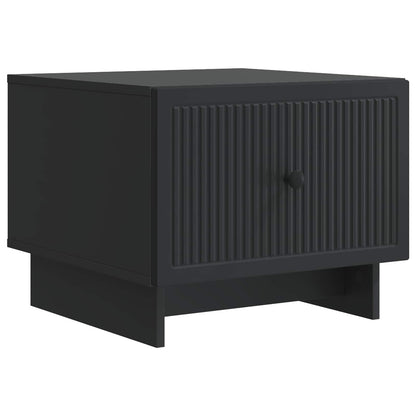Coffee Table with Drawer Black 49 x 50 x 40 cm Engineered Wood