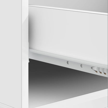 Coffee Table High Gloss White 49 x 50 x 40 cm Engineered Wood