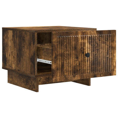 Coffee Table Smoked Oak 49 x 50 x 40 cm Engineered Wood