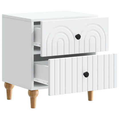 Bedside Cabinet 2 pcs White 43 x 34.5 x 48 cm Engineered Wood