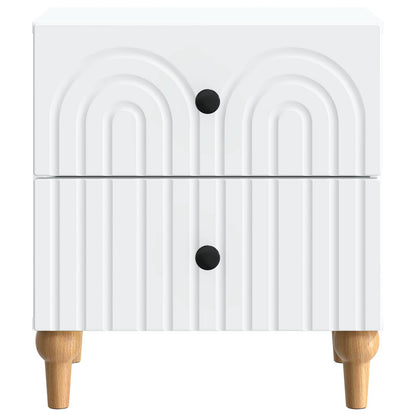 Bedside Cabinet 2 pcs White 43 x 34.5 x 48 cm Engineered Wood