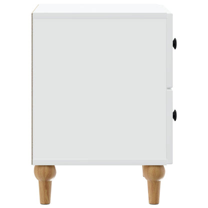 Bedside Cabinet 2 pcs White 43 x 34.5 x 48 cm Engineered Wood