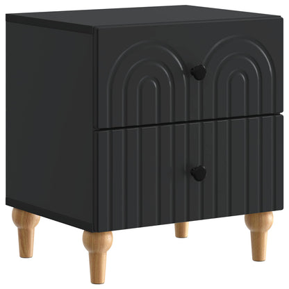 Bedside Cabinet 2 pcs Black 43 x 34.5 x 48 cm Engineered Wood
