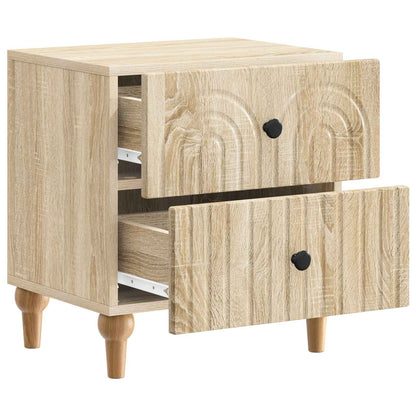 Bedside Cabinet Sonoma Oak 43 x 34.5 x 48 cm Engineered Wood