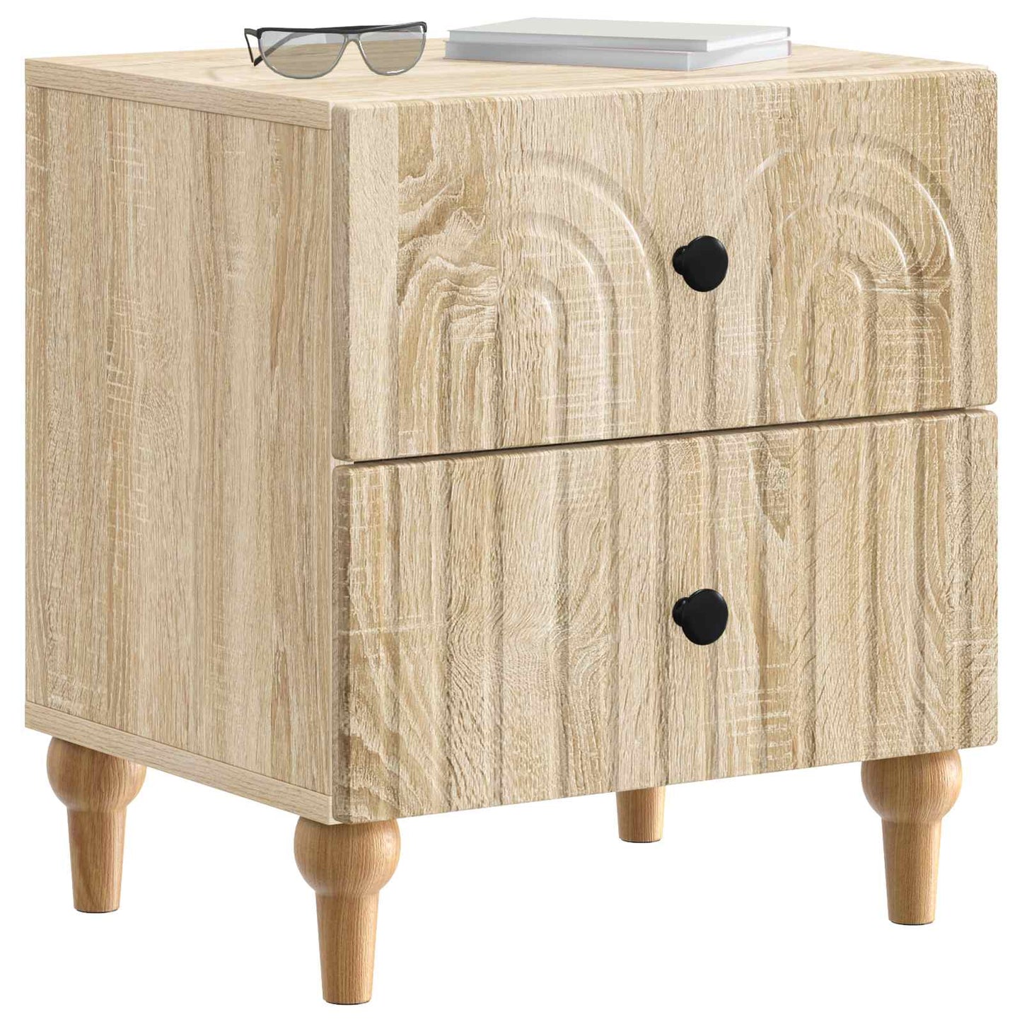 Bedside Cabinet 2 pcs Sonoma Oak 43 x 34.5 x 48 cm