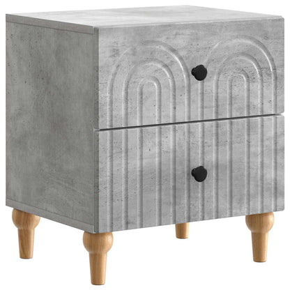 Bedside Cabinet Concrete Grey 43 x 34.5 x 48 cm Engineered Wood