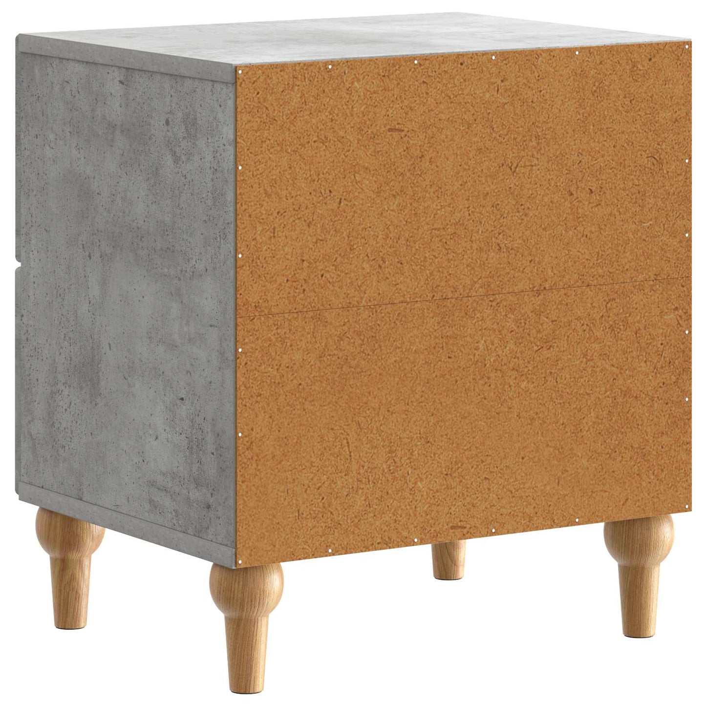 Bedside Cabinet Concrete Grey 43 x 34.5 x 48 cm Engineered Wood