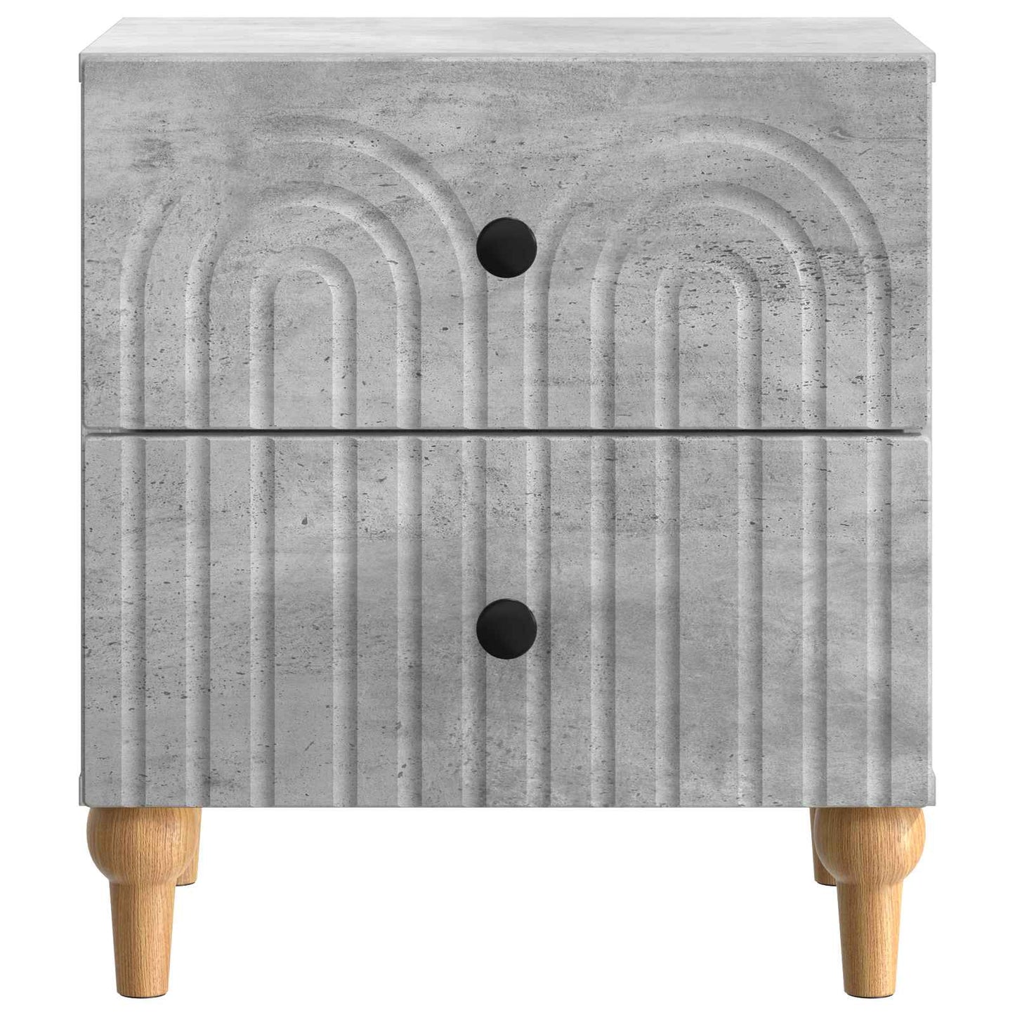 Bedside Cabinet Concrete Grey 43 x 34.5 x 48 cm Engineered Wood