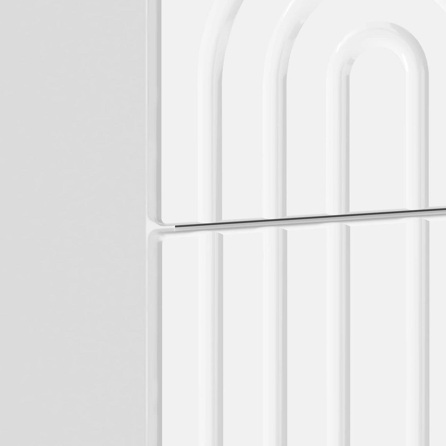 Bedside Cabinet with Drawer High Gloss White 43 x 34.5 x 48 cm