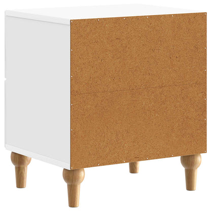Bedside Cabinet with Drawer High Gloss White 43 x 34.5 x 48 cm