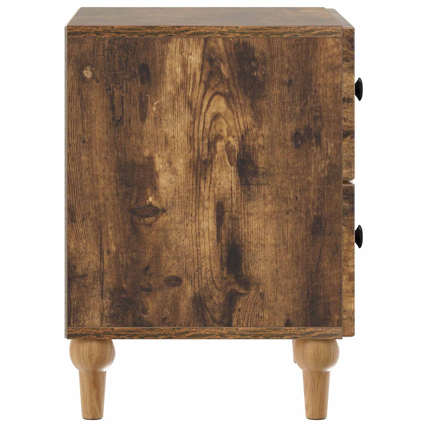 Bedside Cabinet with Drawer 2 pcs Smoked Oak 43 x 34.5 x 48 cm