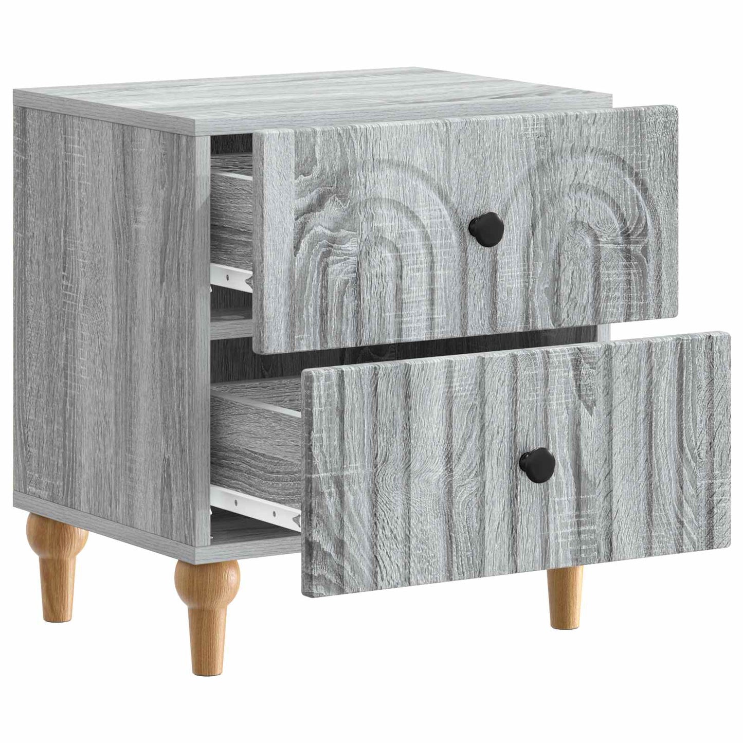 Bedside Cabinet with Drawer 2 pcs Grey Sonoma 43 x 34.5 x 48 cm