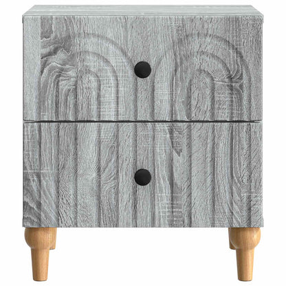 Bedside Cabinet with Drawer 2 pcs Grey Sonoma 43 x 34.5 x 48 cm
