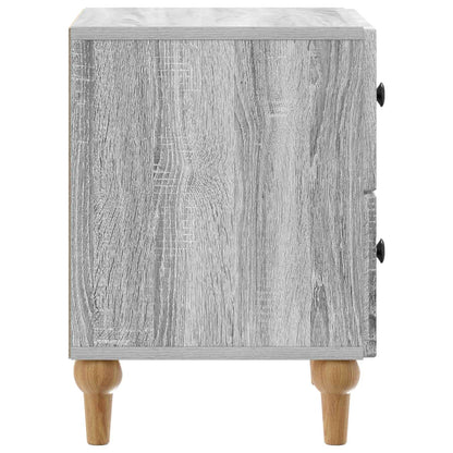Bedside Cabinet with Drawer 2 pcs Grey Sonoma 43 x 34.5 x 48 cm