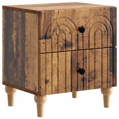 Bedside Cabinet Old Wood 43 x 34.5 x 48 cm Engineered Wood