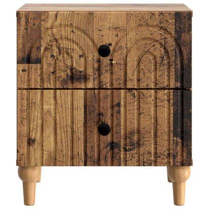Bedside Cabinet Old Wood 43 x 34.5 x 48 cm Engineered Wood