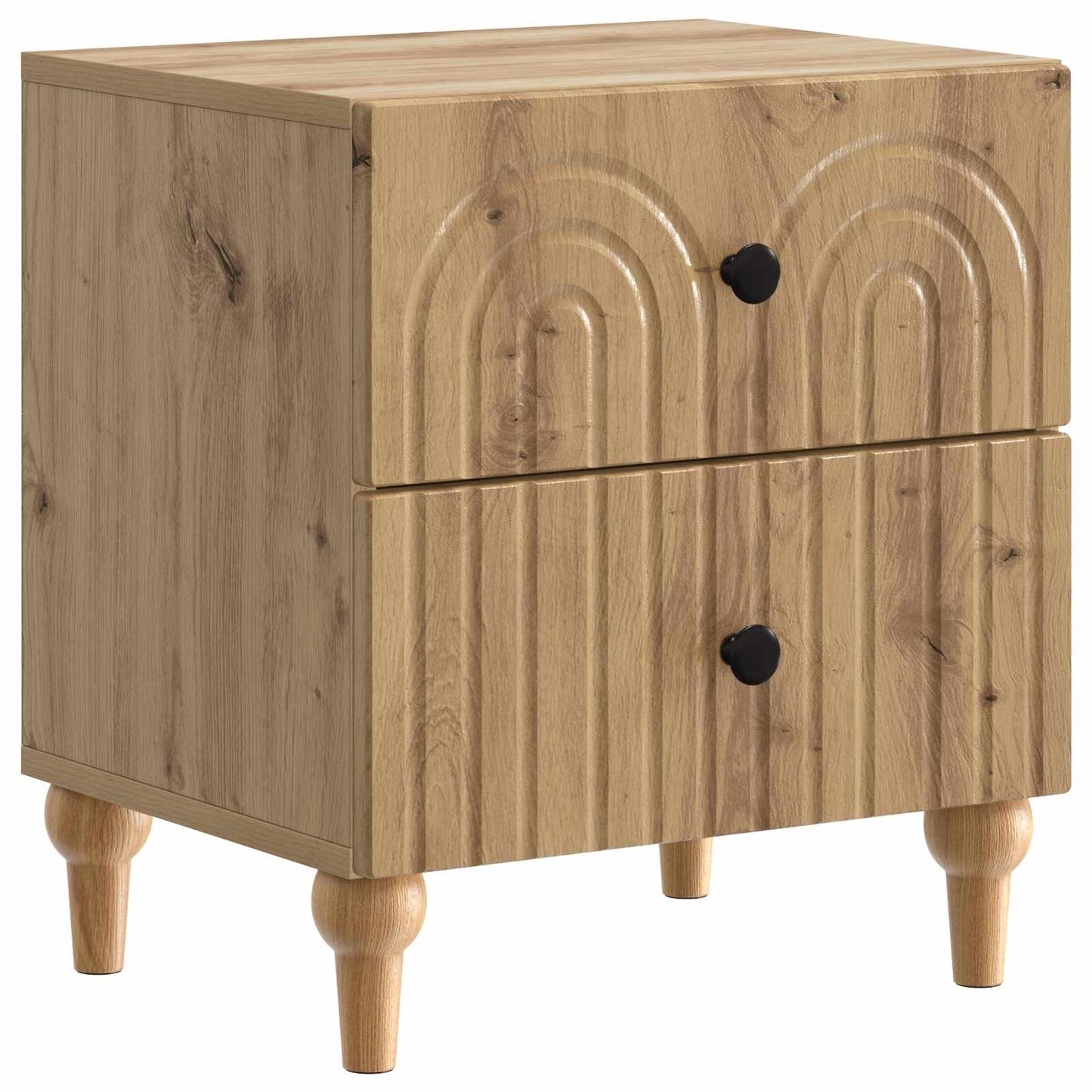 Bedside Cabinet 2 pcs Artisan Oak 43 x 34.5 x 48 cm