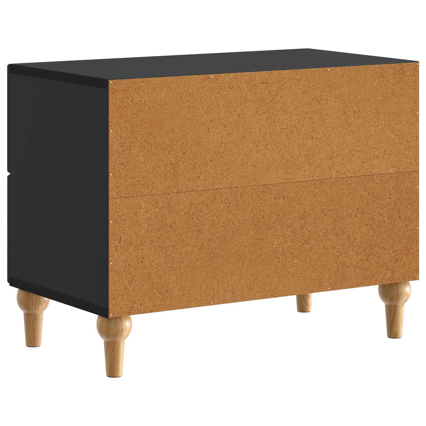 Bedside Cabinet Black 62 x 34.5 x 48 cm Engineered Wood