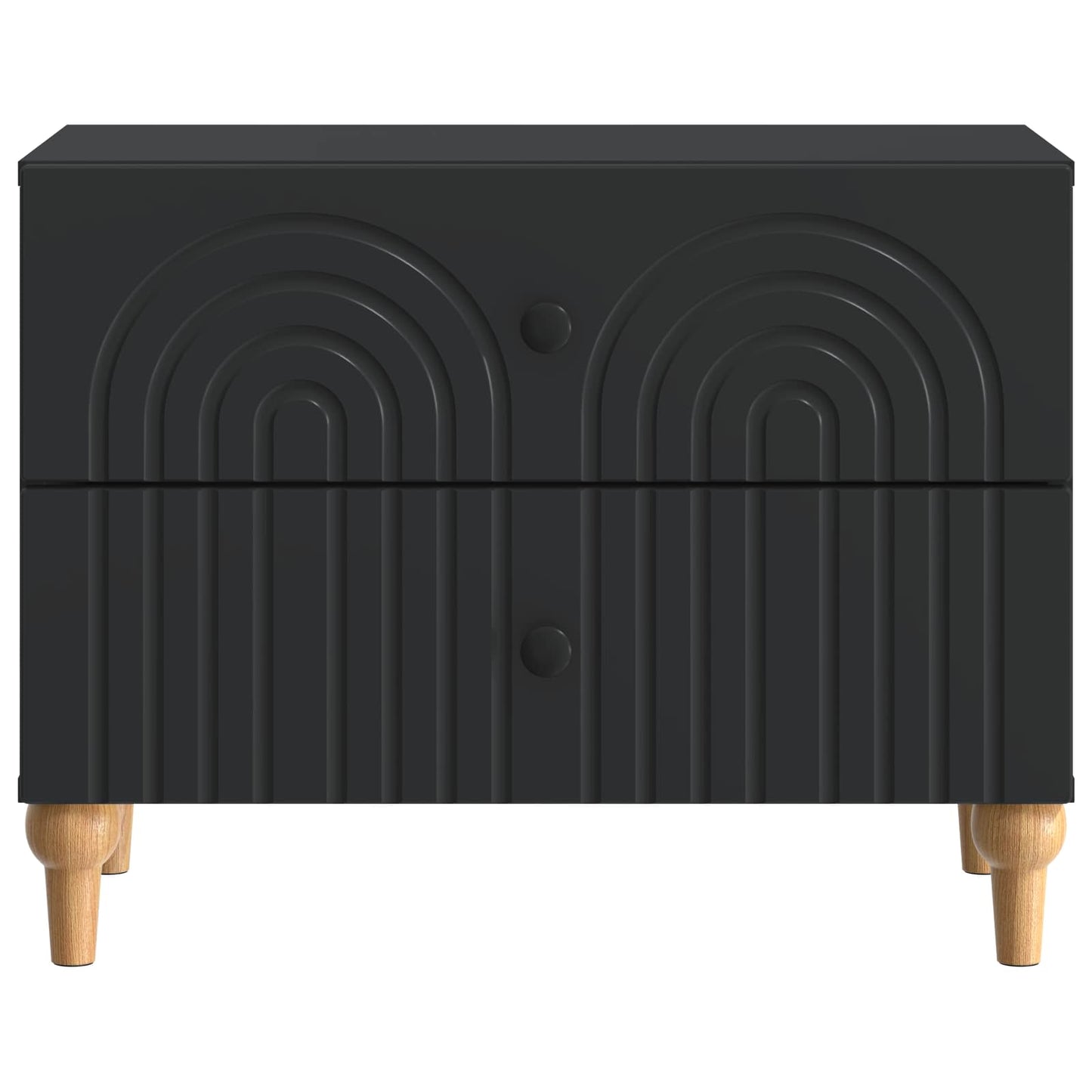 Bedside Cabinet Black 62 x 34.5 x 48 cm Engineered Wood