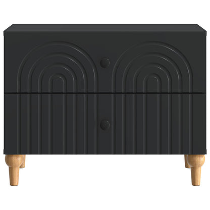 Bedside Cabinet Black 62 x 34.5 x 48 cm Engineered Wood