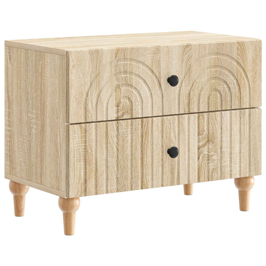 Bedside Cabinet Sonoma Oak 62 x 34.5 x 48 cm Engineered Wood
