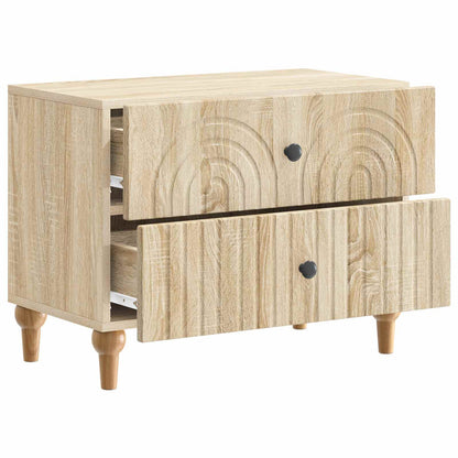 Bedside Cabinet Sonoma Oak 62 x 34.5 x 48 cm Engineered Wood