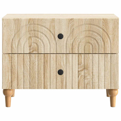 Bedside Cabinet Sonoma Oak 62 x 34.5 x 48 cm Engineered Wood