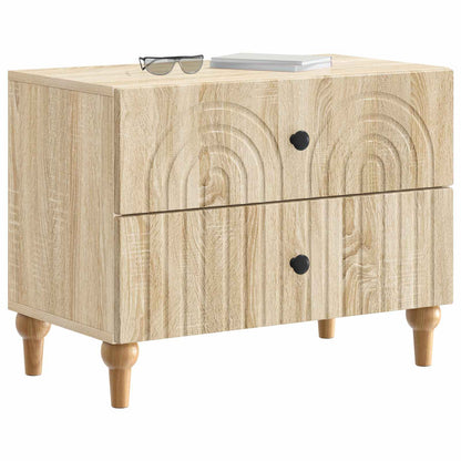 Bedside Cabinet Sonoma Oak 62 x 34.5 x 48 cm Engineered Wood