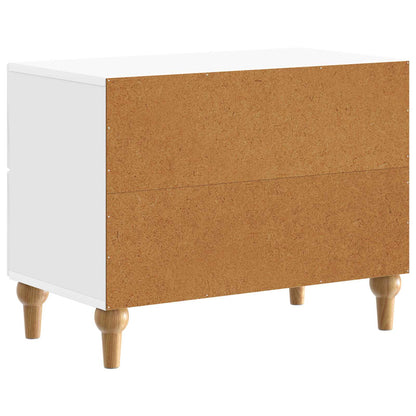 Bedside Cabinet with Drawer High Gloss White 62 x 34.5 x 48 cm