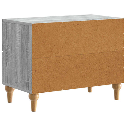 Bedside Cabinet Grey Sonoma 62 x 34.5 x 48 cm Engineered Wood