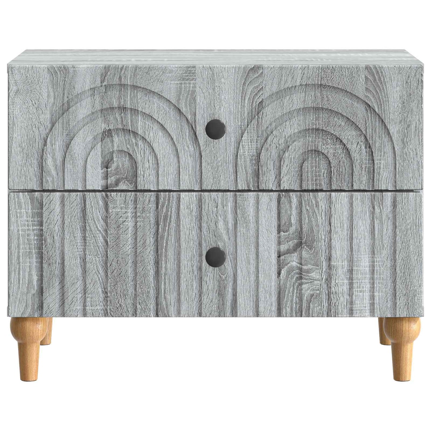 Bedside Cabinet Grey Sonoma 62 x 34.5 x 48 cm Engineered Wood