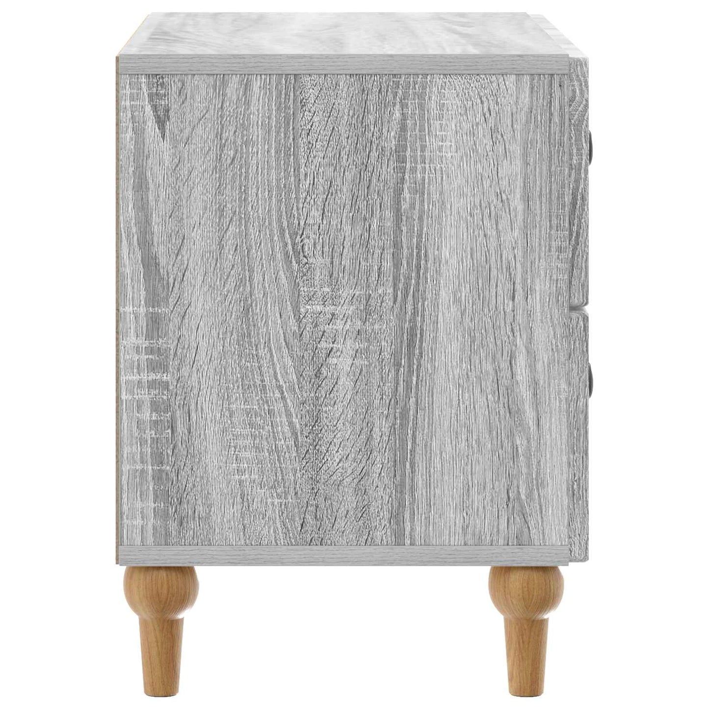 Bedside Cabinet Grey Sonoma 62 x 34.5 x 48 cm Engineered Wood