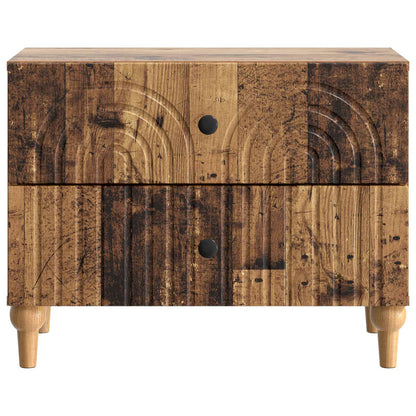 Bedside Cabinet Old Wood 62 x 34.5 x 48 cm Engineered Wood