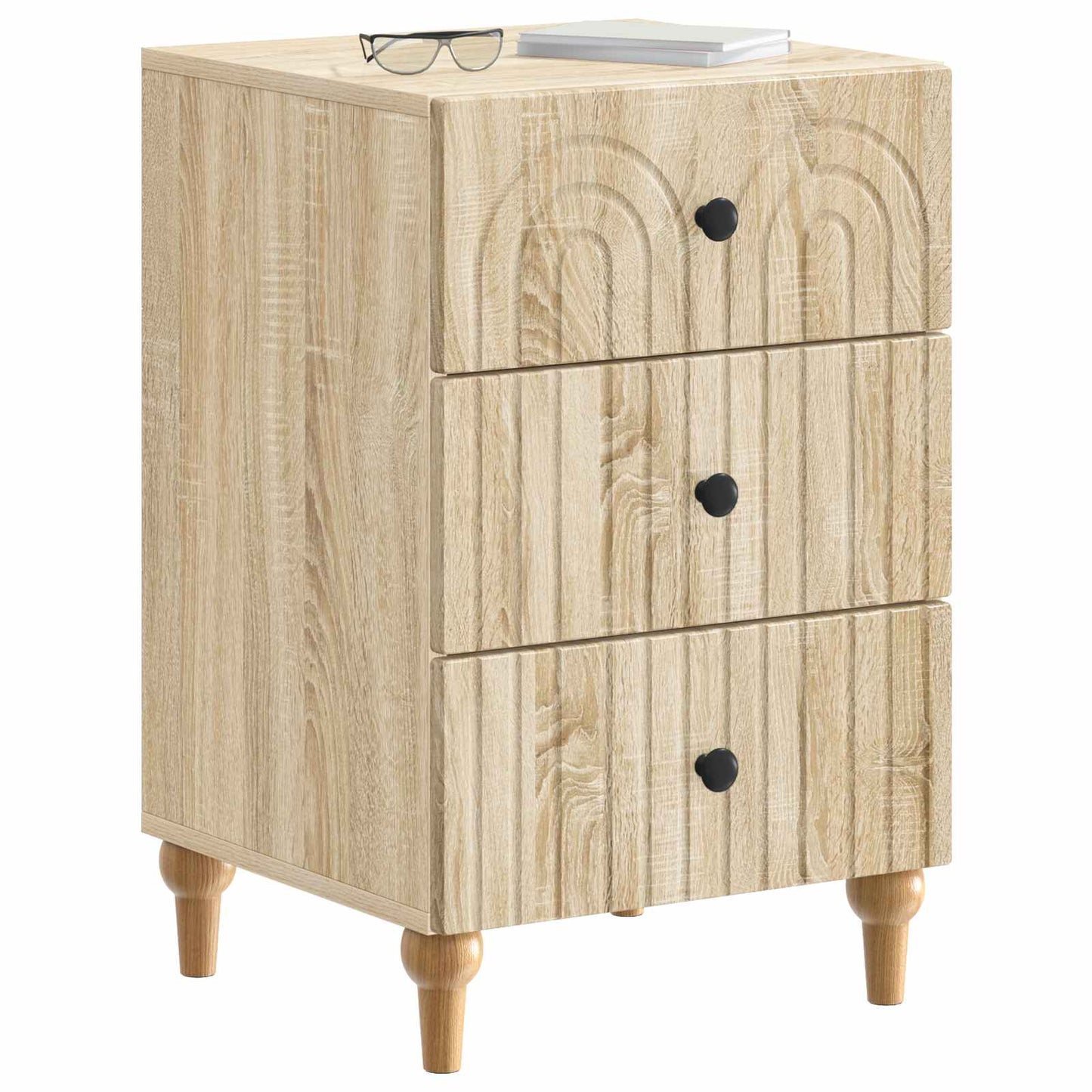 Bedside Cabinet Sonoma Oak 43x 41 x 66.5 cm Engineered Wood