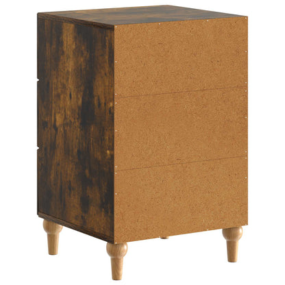Bedside Cabinet Smoked Oak 43x 41 x 66.5 cm Engineered Wood