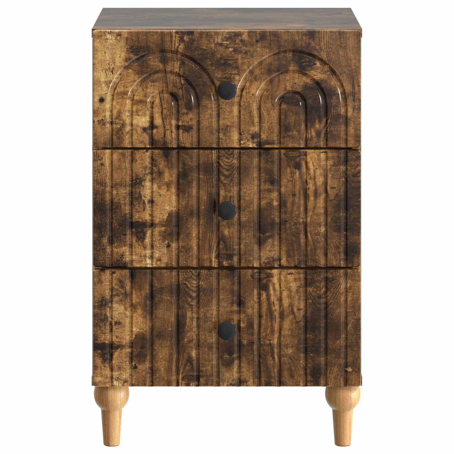Bedside Cabinet Smoked Oak 43x 41 x 66.5 cm Engineered Wood