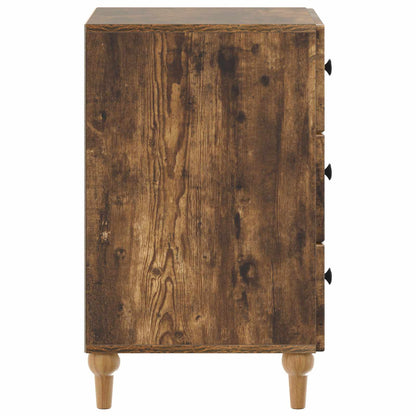 Bedside Cabinet Smoked Oak 43x 41 x 66.5 cm Engineered Wood