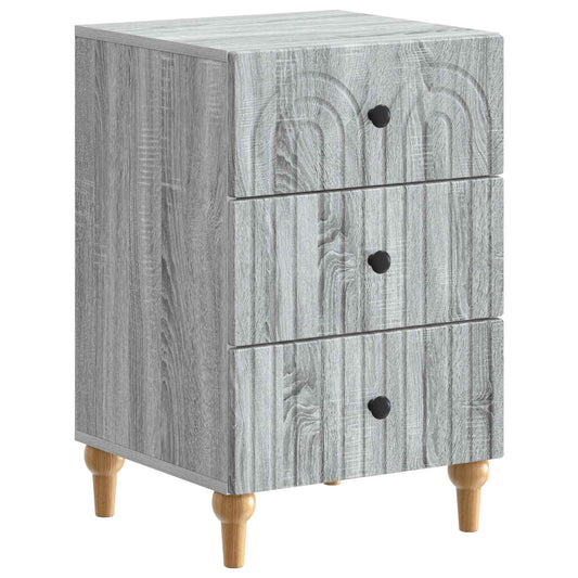 Bedside Cabinet Grey Sonoma 43x 41 x 66.5 cm Engineered Wood