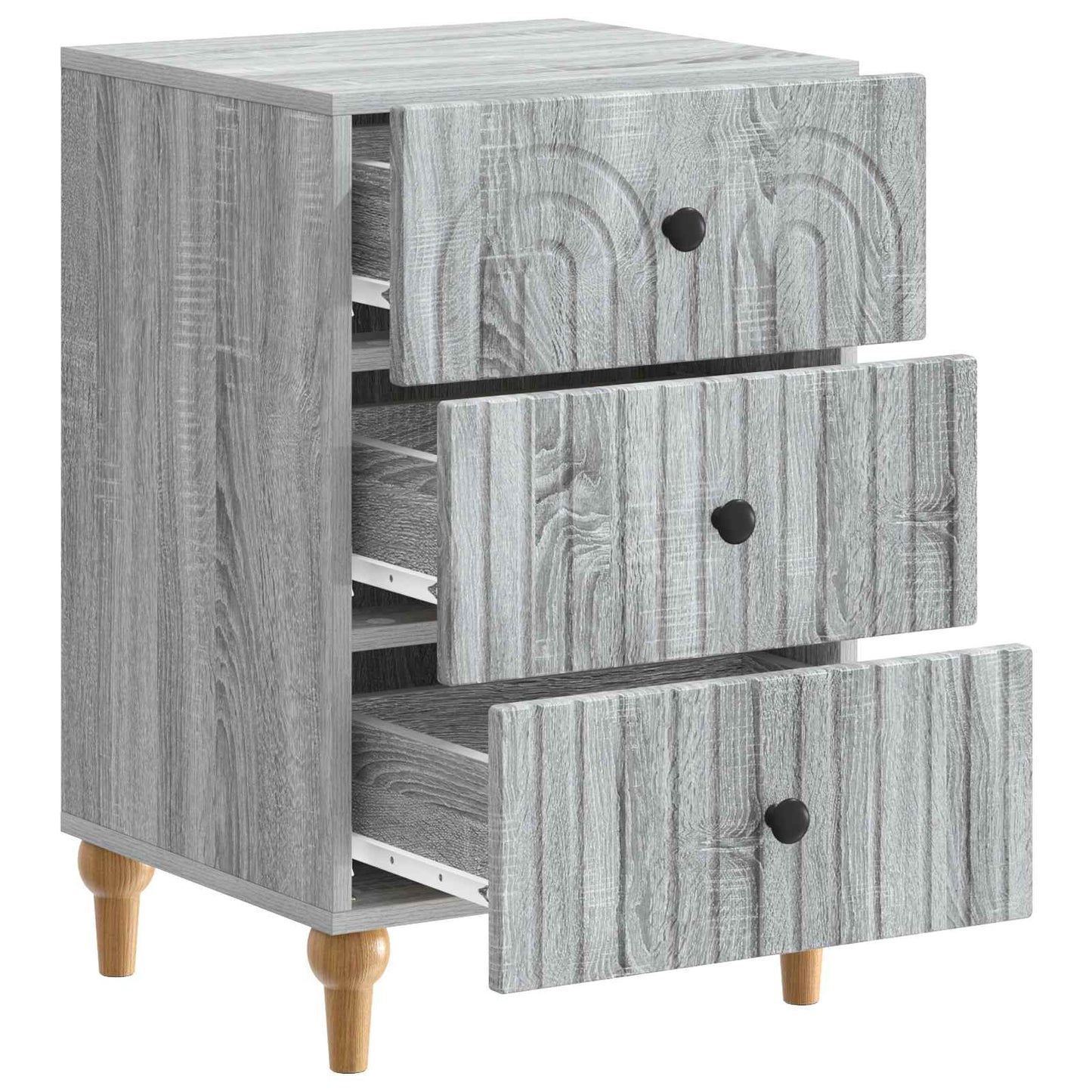 Bedside Cabinet Grey Sonoma 43x 41 x 66.5 cm Engineered Wood