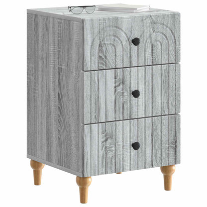 Bedside Cabinet Grey Sonoma 43x 41 x 66.5 cm Engineered Wood