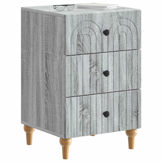 Bedside Cabinet Grey Sonoma 43x 41 x 66.5 cm Engineered Wood