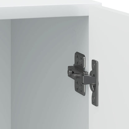 Bedside Cabinet White 43 x 34.5 x 50 cm Engineered Wood