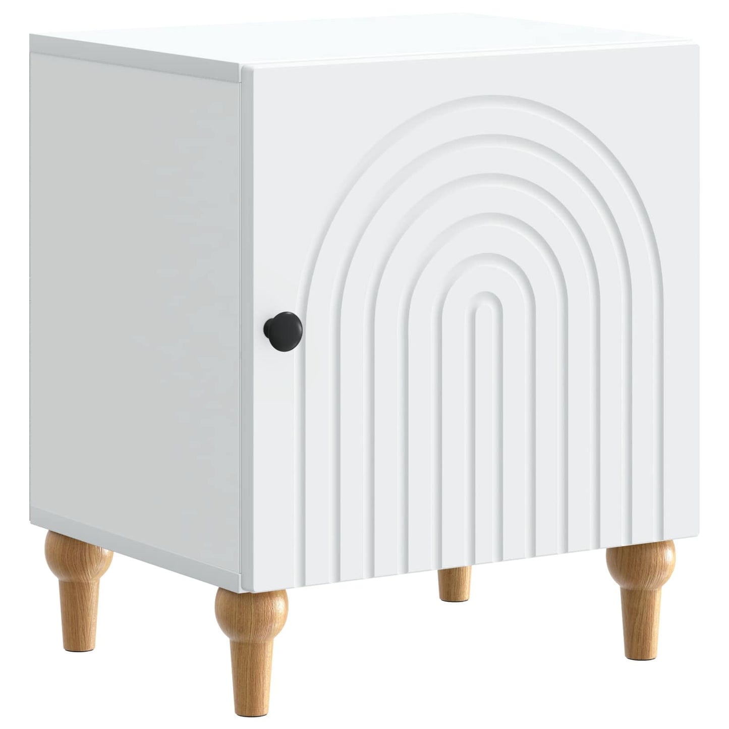 Bedside Cabinet White 43 x 34.5 x 50 cm Engineered Wood