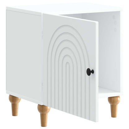 Bedside Cabinet White 43 x 34.5 x 50 cm Engineered Wood