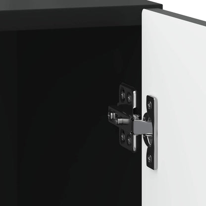 Bedside Cabinet 2 pcs Black 43 x 34.5 x 50 cm Engineered Wood