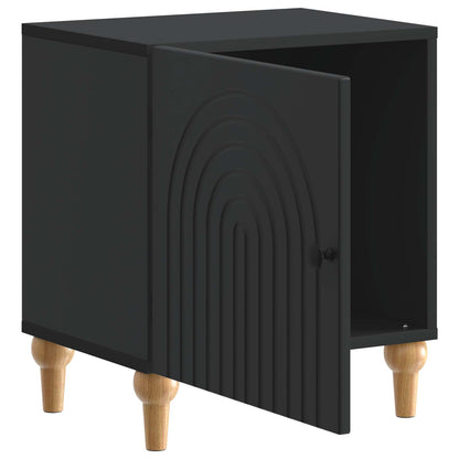 Bedside Cabinet 2 pcs Black 43 x 34.5 x 50 cm Engineered Wood