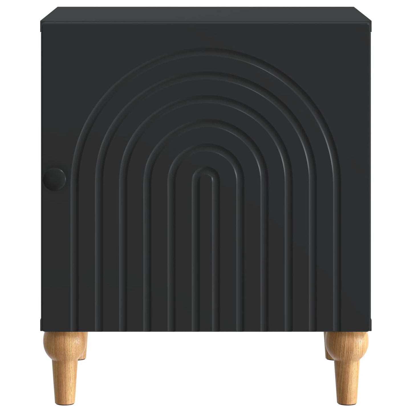 Bedside Cabinet 2 pcs Black 43 x 34.5 x 50 cm Engineered Wood