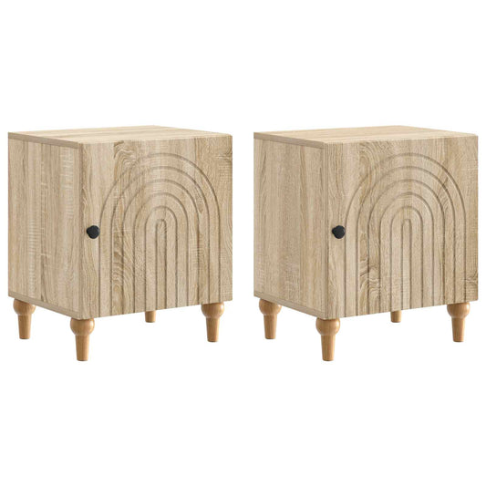 Bedside Cabinet 2 pcs Sonoma Oak 43 x 34.5 x 50 cm
